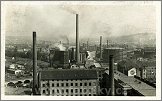 Brno-Zábrdovice - továrny, v pozadí teplárna 